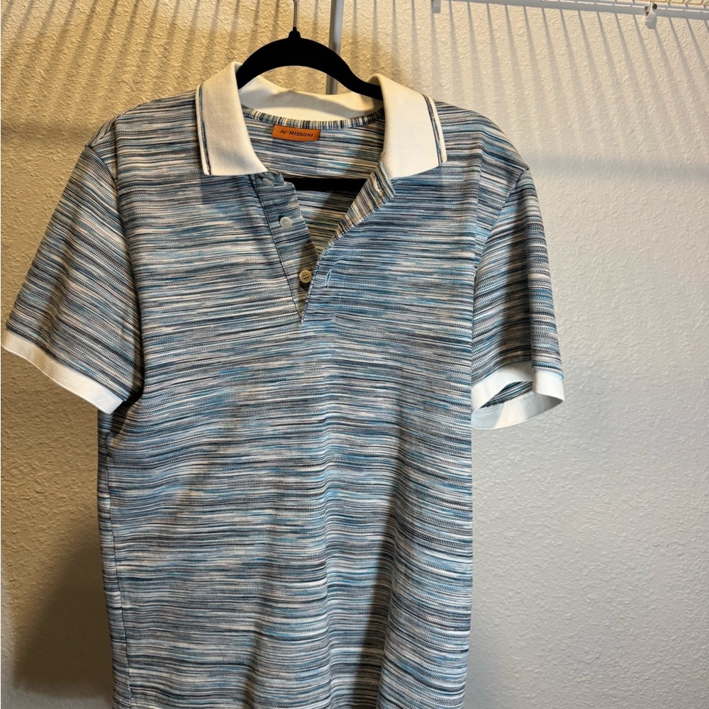Missoni Space-dyed pique polo shirt